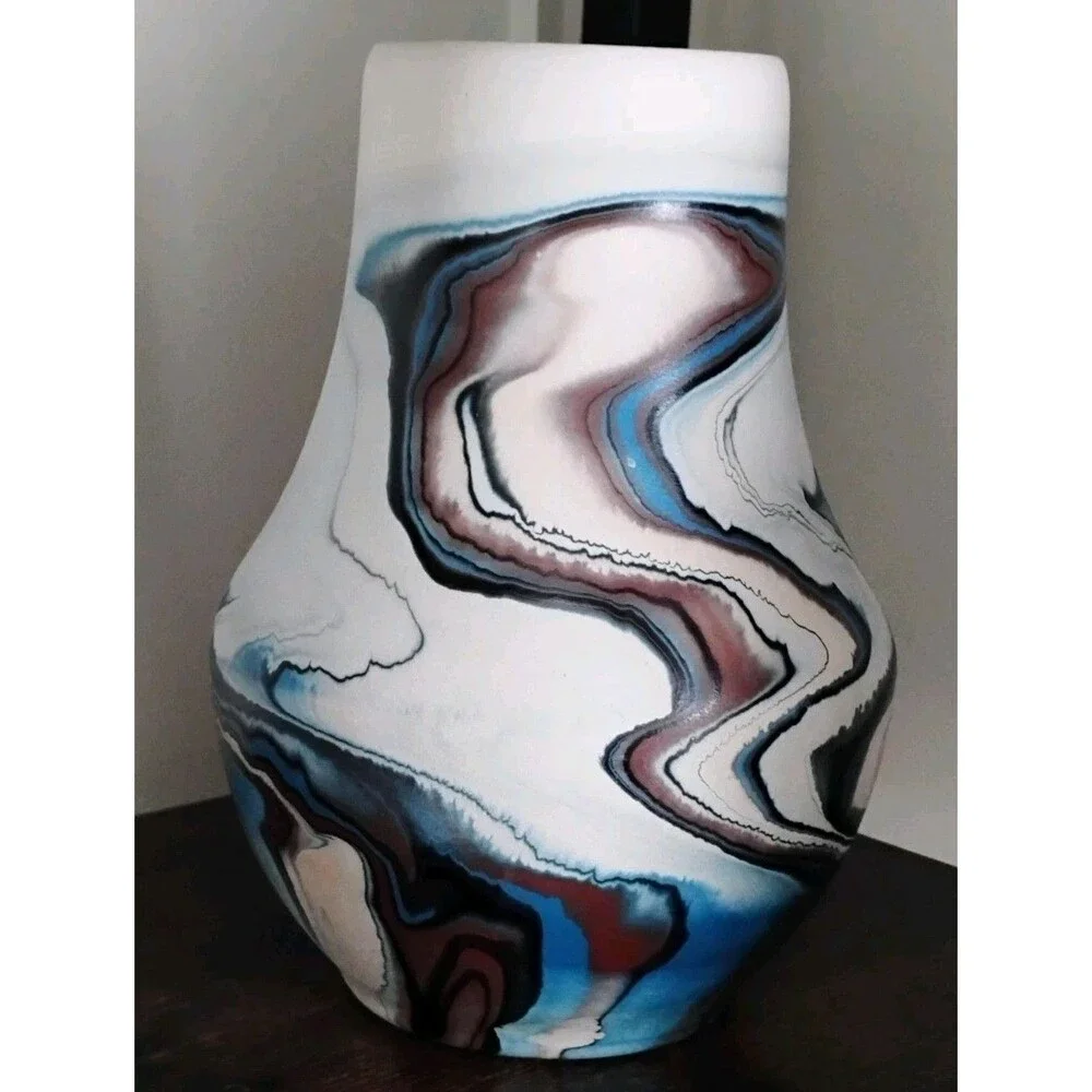 VTG Nemadji Pottery Vase 7